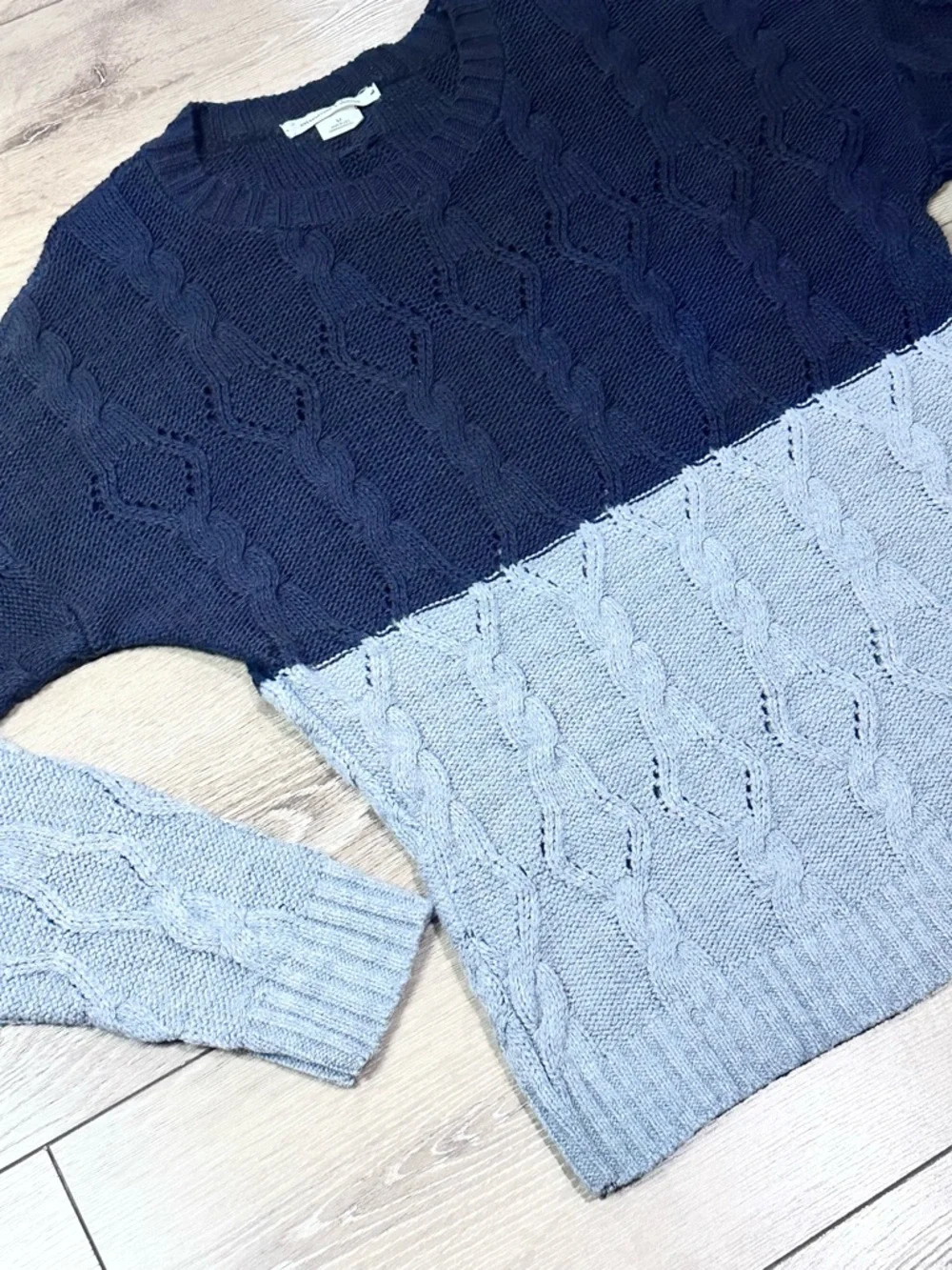 Urban Outfitters Coincidence & Chance Colorblock Cable Knit Sweater - Picture 5 of 12